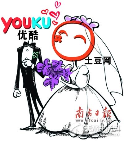 合并后求差异：土豆更青春优酷更大众